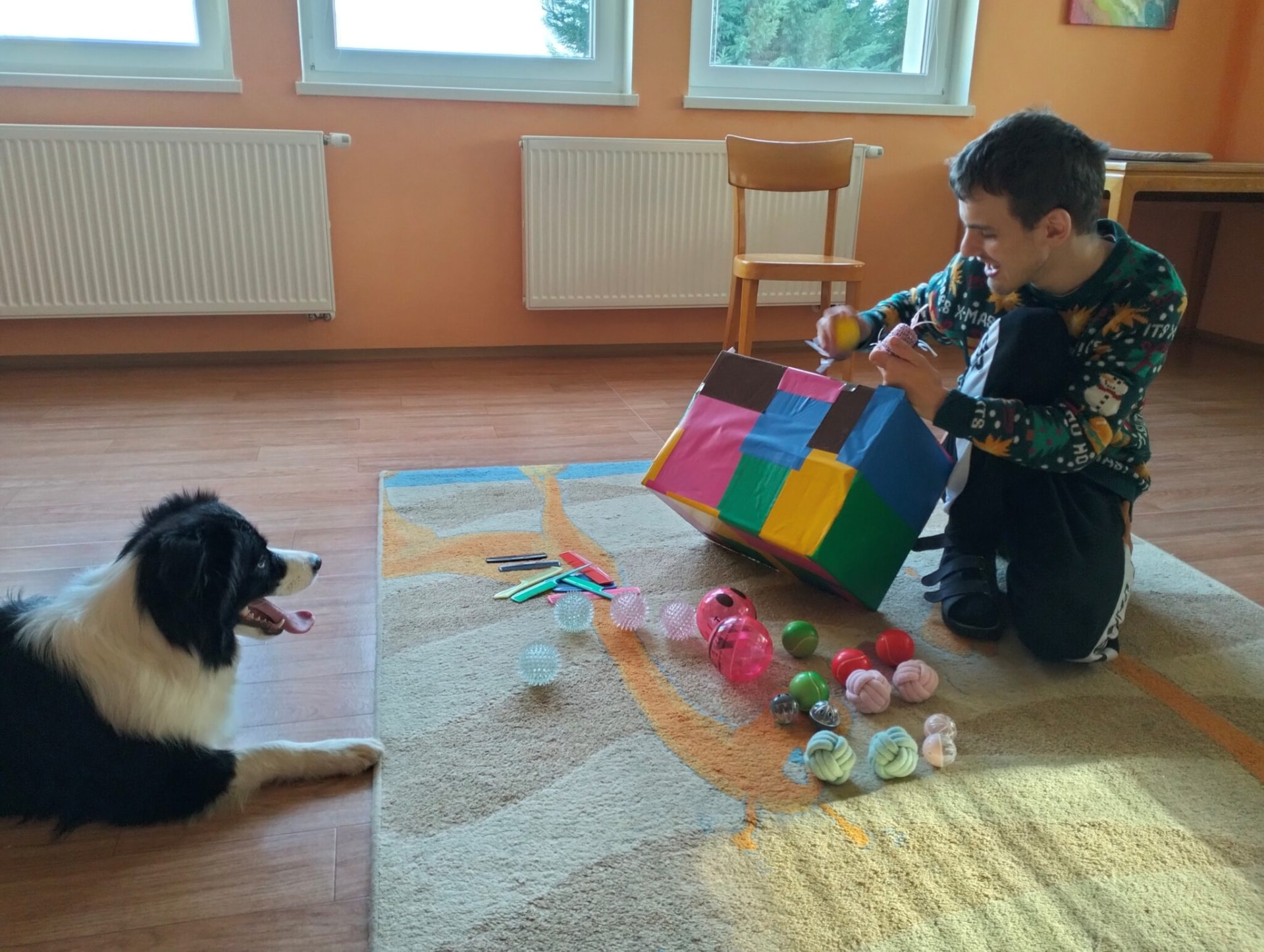Canisterapia – hra s hračkami a psom